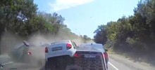 BMW вылетел на встречную полосу и собрал 5 автомобилей