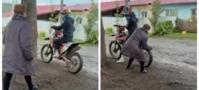 Тётя Света против питбайкеров