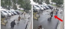 Самокатчица сбила девушку и уехала