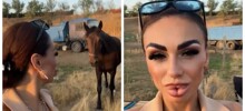 Лошади остались в тени: подписчики высмеяли губы блогерши