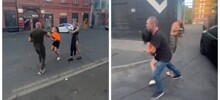 Две девушки померились силой с мужчиной в Краснодаре