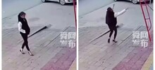 Девушка на каблуках спешит на помощь