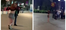 Девушка показывала грудь прохожим в Воронеже