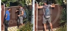 Агрессивный бородач угрожал мужчине ножом и сломал забор