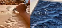 Морские волны из дерева