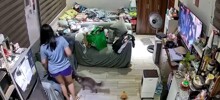 Кот внезапно напал на хозяйку