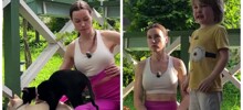 Девушка пыталась записать видео с йогой, но всё пошло не по плану