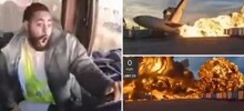 В США водитель грузовика запечатлел  момент крушения самолёта
