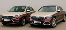 Lada Aura в стиле Maybach показали на Московском Автошоу