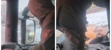 Легковушка против грузовика: водитель выскочил и устроил скандал