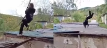 На крыше гаража: падение, которого никто не ожидал