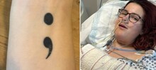 После операции девушка обнаружила татуировку с левой руки на языке