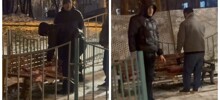 В Москве мигранты разделывали тушу на детской площадке