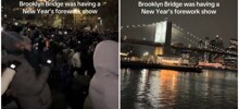 Тысячи жителей Нью-Йорка пришли к Бруклинскому мосту ради салюта, но в полночь ничего не произошло