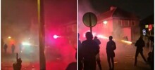 Как мигранты атаковали голландскую полицию фейерверками