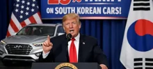 Трамп объявил о повышении пошлин на автомобили из Южной Кореи до 25 процентов