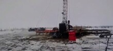 Момент начала пожара на нефтяной скважине в Самарской области попал на видео