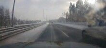 Гололёд? Едем 150! Зря, что ли, заплатили за платную дорогу