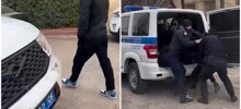 В Хасавюрте силовики эффектно задержали дагестанцев, которые разъезжали на машине без водительских прав
