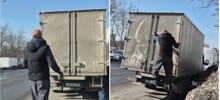 Мужчина нарисовал «Чужого» на грязной машине