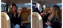 Конфликт между водителем такси и пассажиркой
