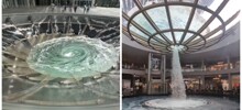 Завораживающий фонтан в Сингапуре