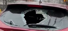 В Нью-Йорке разбили автомобиль украинки и нацарапали на нем букву «Z»