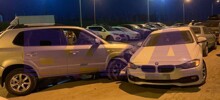 Пьяные ППСники протаранили припаркованную машину в Красногорске
