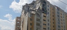 Взрыв газа разрушил часть десятиэтажного жилого дома в Саратове