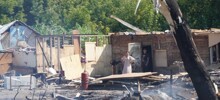 Под Самарой дотла сгорел цыганский посёлок