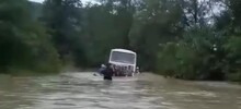 Из-за шторма на Кубани смыло мост, унесло в море лодки и затопило поселки