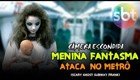 Пугающий розыгрыш с призраком девочки в вагоне метро