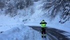 Ленивая лавина в Швейцарии
