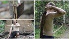 Изготовление лука и стрел с помощью примитивных технологий
