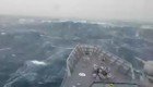Ошеломляющий шторм в Атлантическом океане 