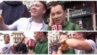 Как российского корреспондента отправили вести прямой эфир к английским фанатам (1 фото+видео)