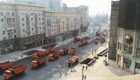 Таймлапс видео ремонта Тверской улицы а Москве