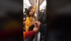 Причудливая реакция азиатов на прикосновения в метро