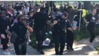 Мирные протестующие станцевали с полицейскими в США