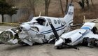 Крушение легкомоторного самолета в США попало на видео