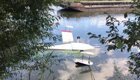 "Ну, разбился и разбился": рыбаки засняли падение частного самолета в Москву-реку