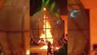 Мотоциклист загорелся в «шаре смерти» во время циркового шоу