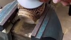 Изготовление жабы из корня бамбука