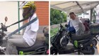 В Колумбии заметили мужчину без рук, который самостоятельно водит мопед