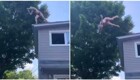 Болезненный прыжок девушки в&nbsp;бассейн