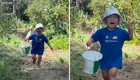 Маленький мальчик, в слезах убегающий от гусей — новая звезда соцсетей