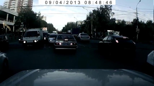 Наезд на ДПС