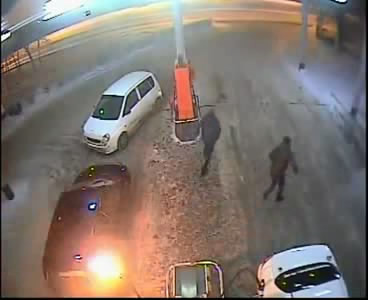 Поджог бензобака на АЗС