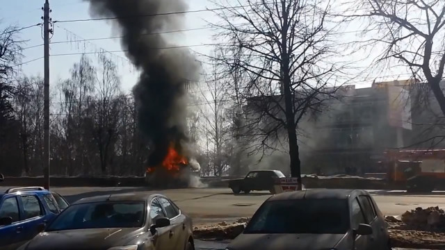 В Ульяновске взорвалась машина скорой помощи
