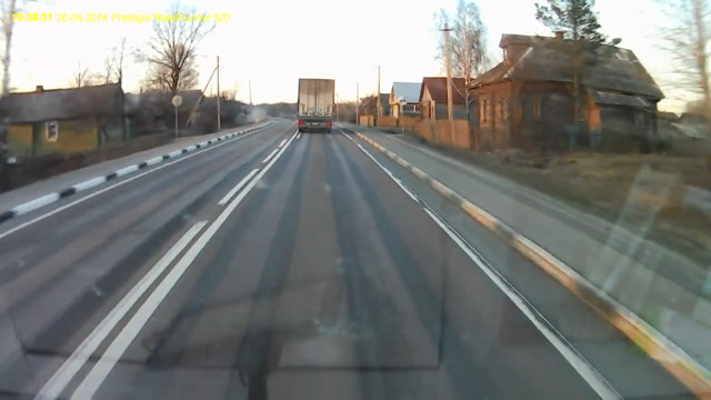 Дальнобойщик уснул